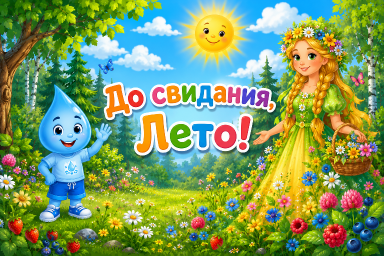 Сценарий "Лето, до свидания или Проделки Капельки"